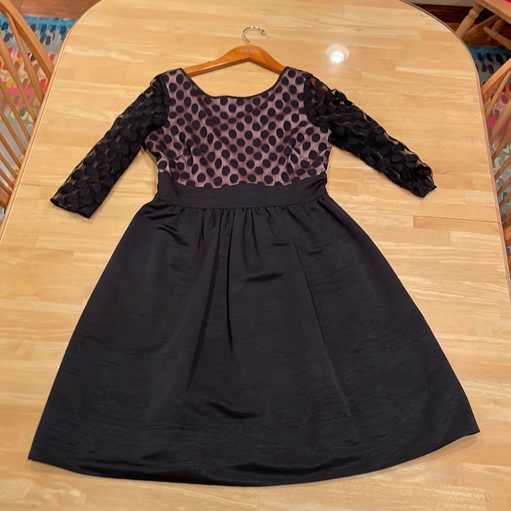 3/4 sleeve, midi dress, size 8.